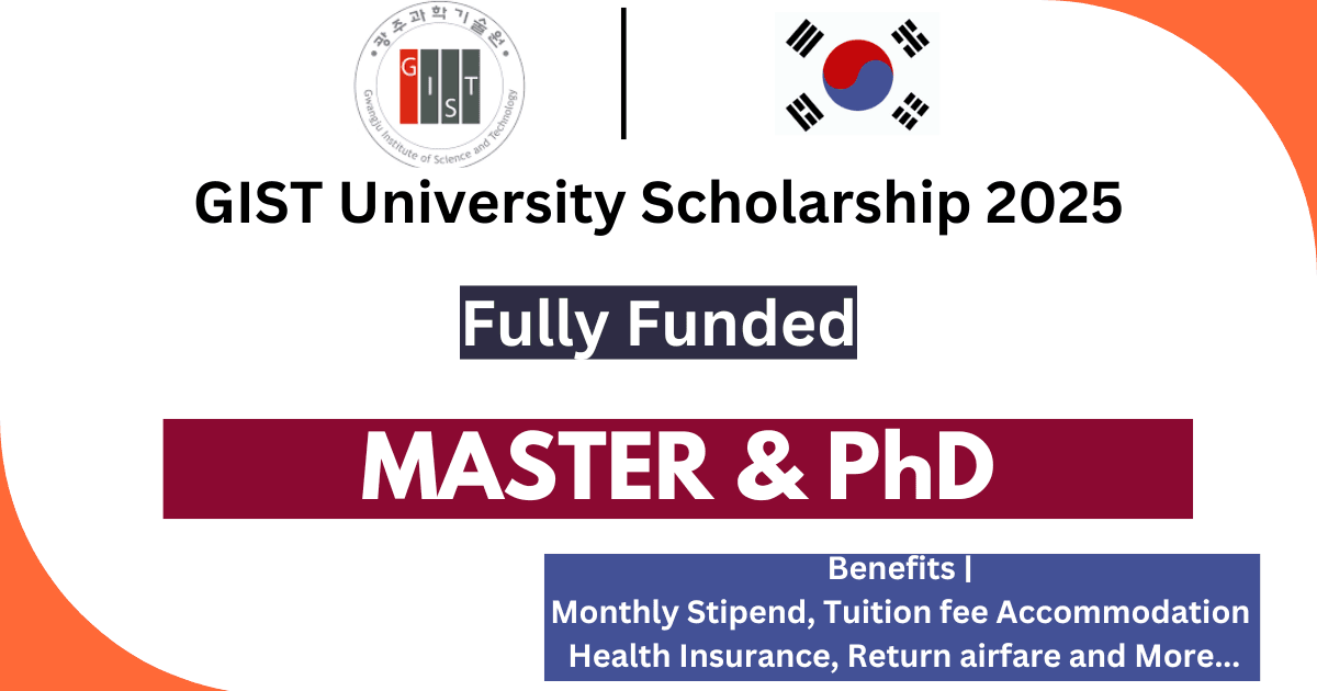 South Korea - GIST University Scholarship 2025