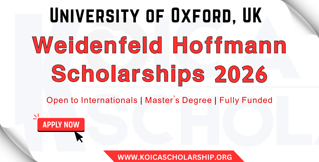 Weidenfeld Hoffmann Scholarships 2026