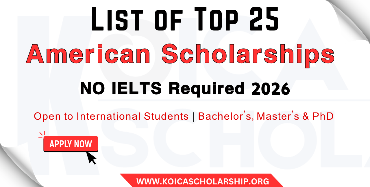 American Scholarships Without IELTS