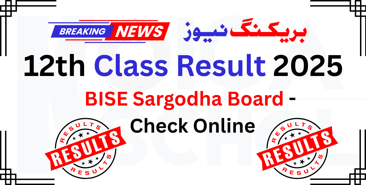 BISE Sargodha 12th Class Result 2025 - Check Online
