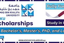 Hamad Bin Khalifa University Scholarships