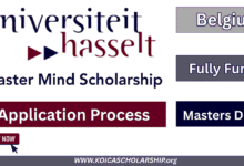 U Hasselt Master Mind Scholarship