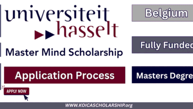 U Hasselt Master Mind Scholarship