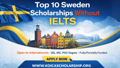 List of Top 10 Sweden Scholarships Without IELTS Europe