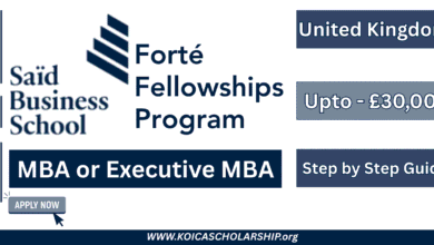 Saïd Business School Oxford Forté Fellowships