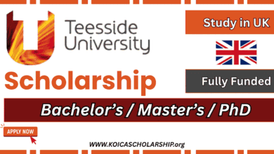 Teesside University Scholarship