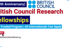 (90th Anniversary) British Council Research Fellowship