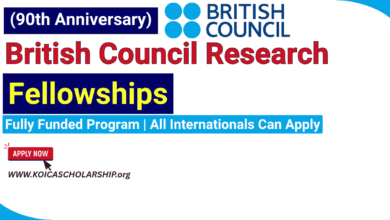 (90th Anniversary) British Council Research Fellowship