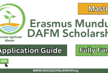 Erasmus Mundus DAFM Scholarship
