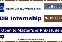 Fully Funded ADB Internship