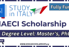 MAECI Scholarship