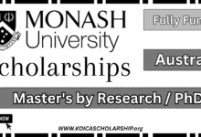 Monash University Graduate Scholarship