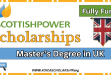 ScottishPower Master Scholarship