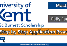 University of Kent MSc Burnett Scholarship