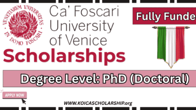 Ca’ Foscari University of Venice PhD Scholarships