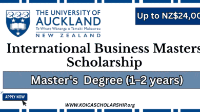 University of Auckland International Business Masters Scholarship