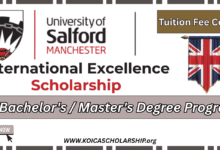 University of Salford International Excellence Scholarship