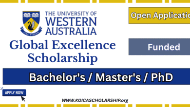 University of Western Australia Global Excellence Scholarship