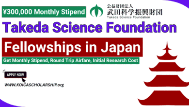 Takeda Science Foundation Fellowships