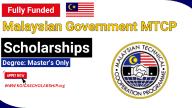Malaysian Government MTCP Scholarship